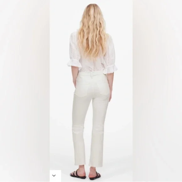 Madewell Mid Rise Kickout Crop NWT - Picture 3 of 10